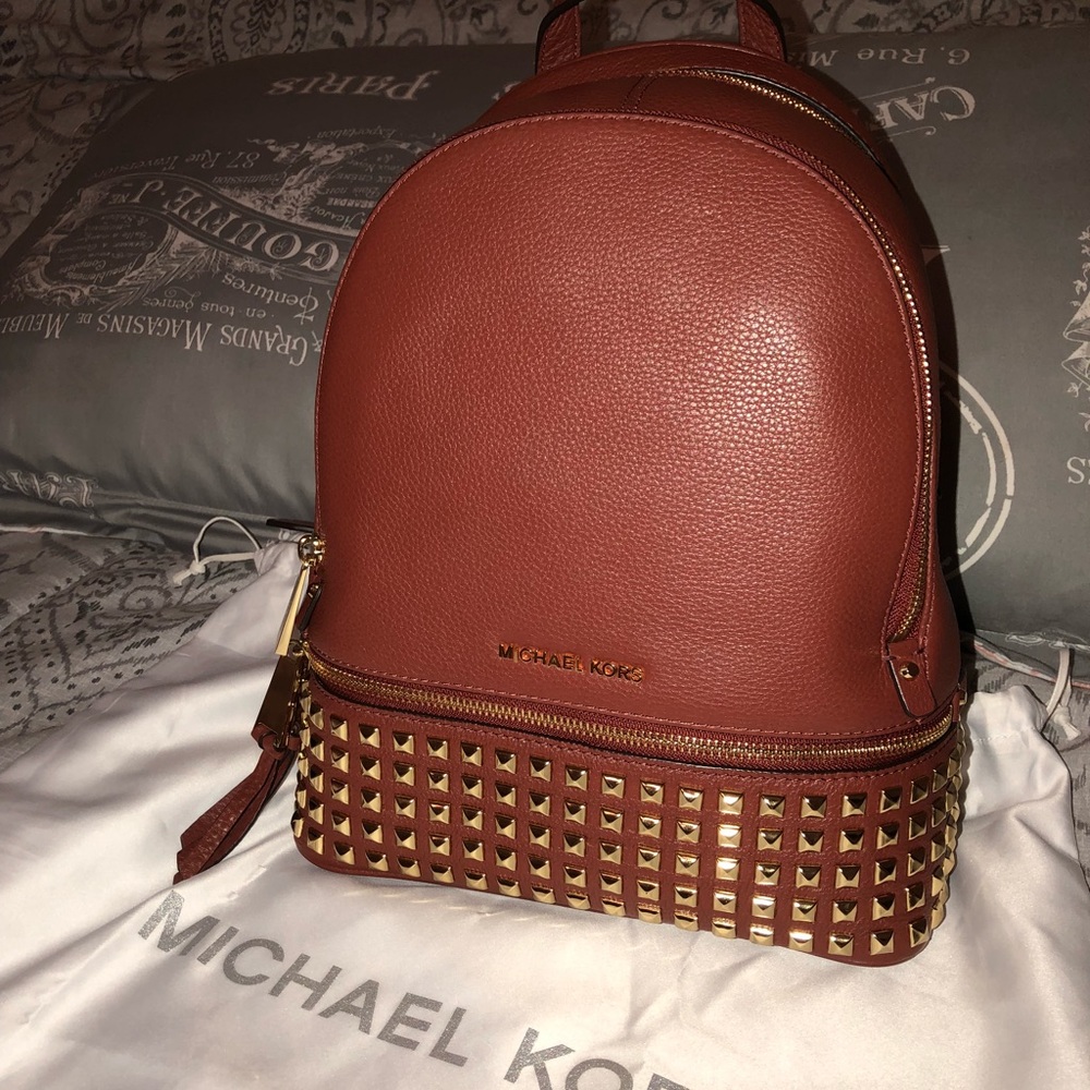 Michael Kors Rhea Backpack in Brick